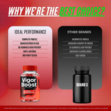IDEAL PERFORMANCE frasco abierto con ingredientes naturales visibles