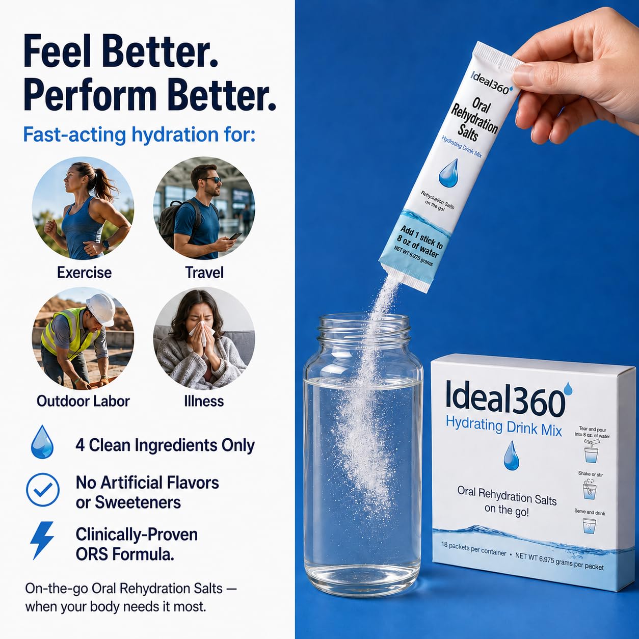 Ideal360 comparación de tamaño en mano para referencia de porción
