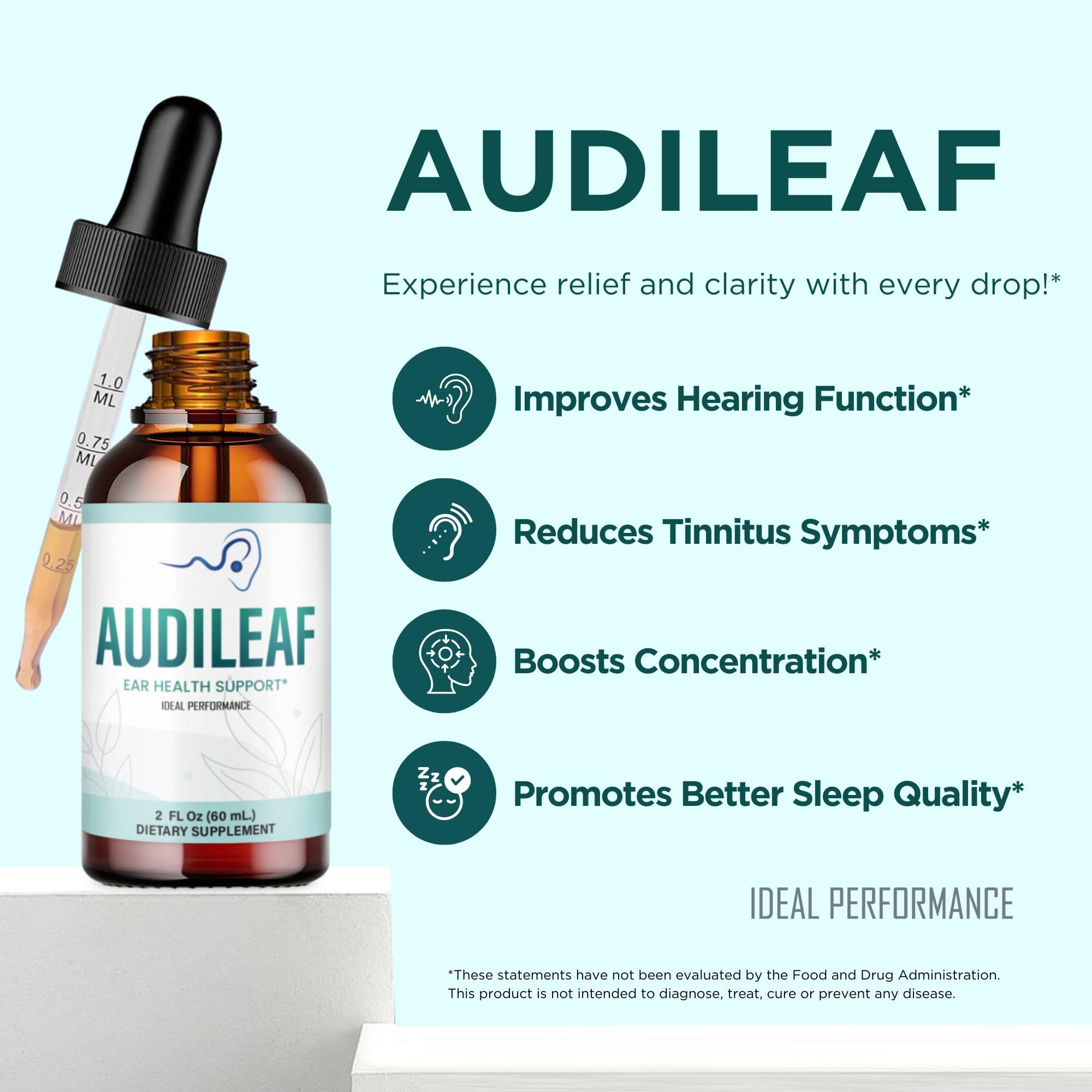 IDEAL PERFORMANCE Audileaf comparación de tamaño para ver portabilidad