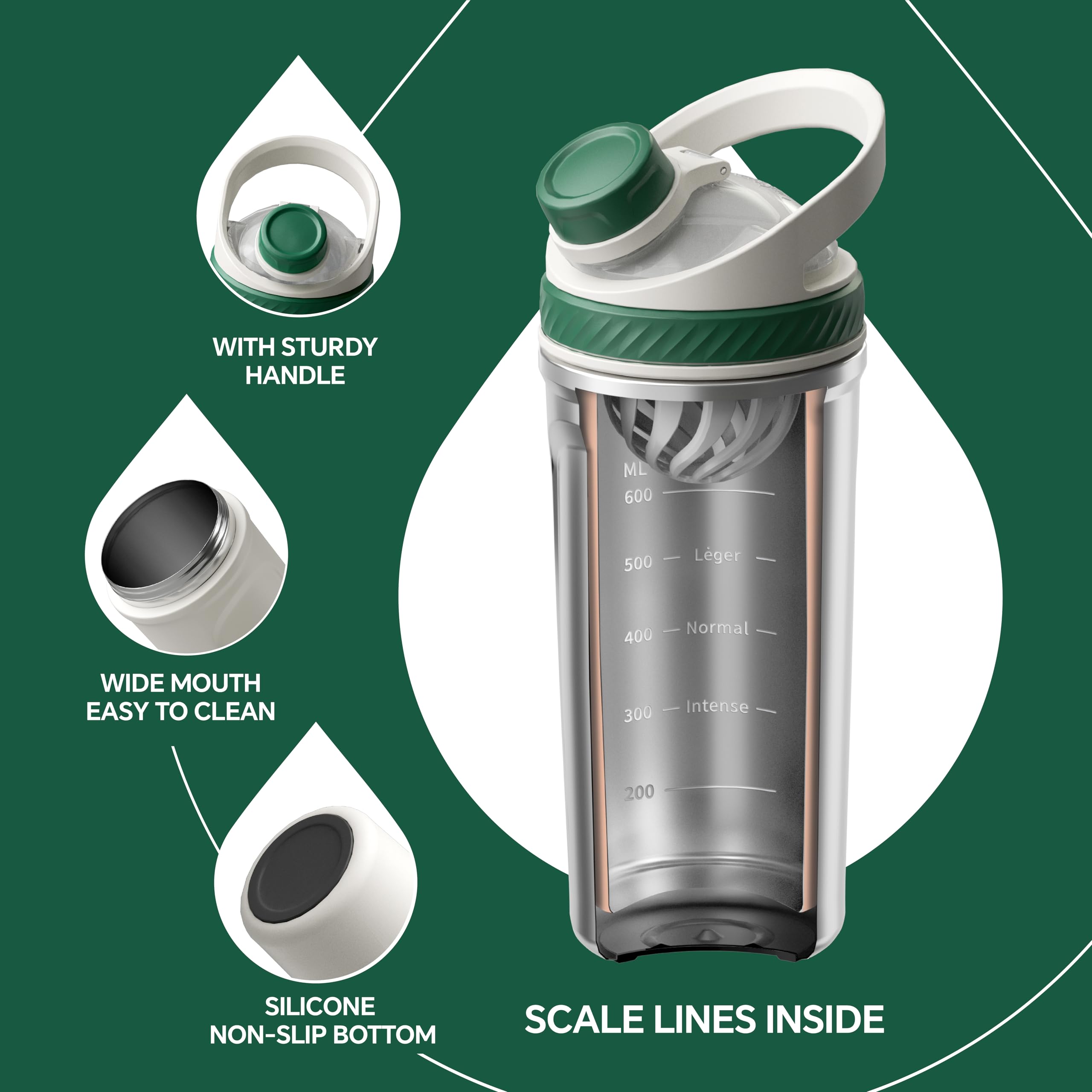 Ideus superficie de acero inoxidable resistente y sin condensación