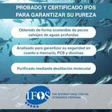 Igennus etiqueta nutricional que indica dosis de EPA, DHA y vitamina D3