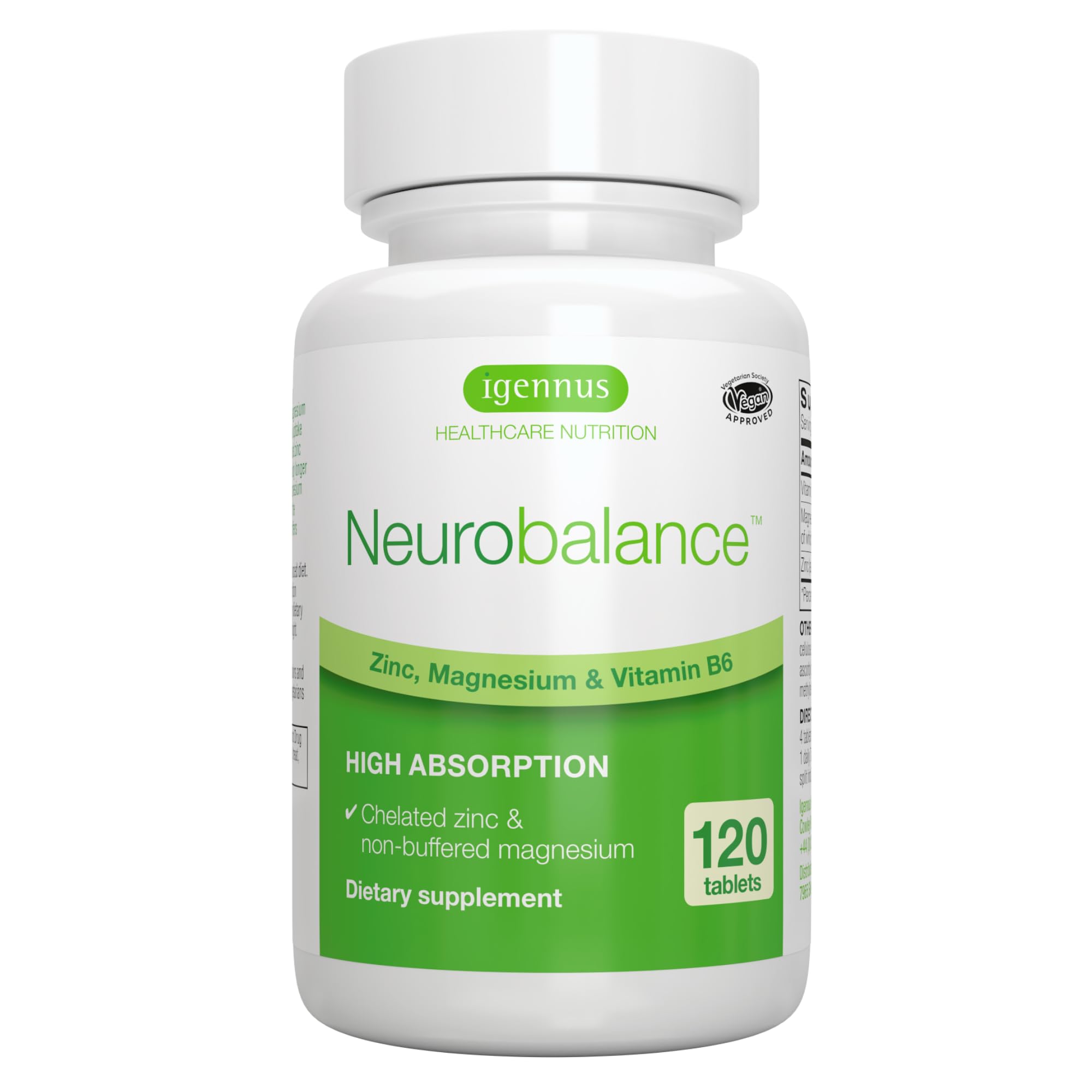 Igennus Neurobalance vista frontal del envase mostrando diseño y beneficio