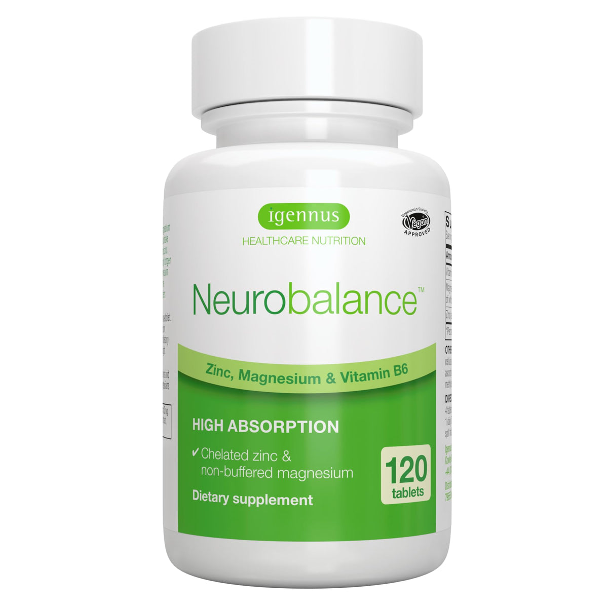 Igennus Neurobalance vista frontal del envase mostrando diseño y beneficio