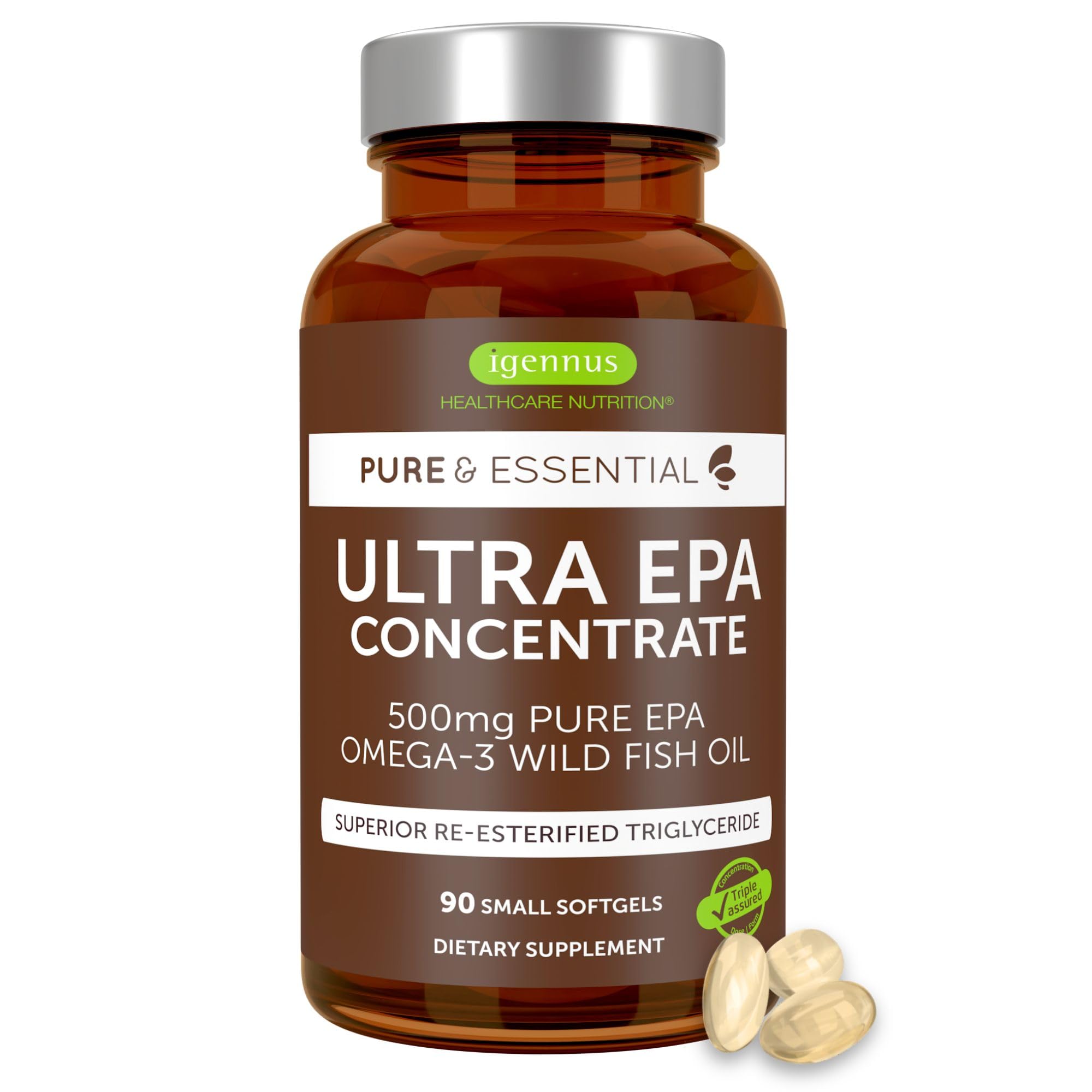 Igennus Ultra Pure EPA frontal mostrando envase y beneficios