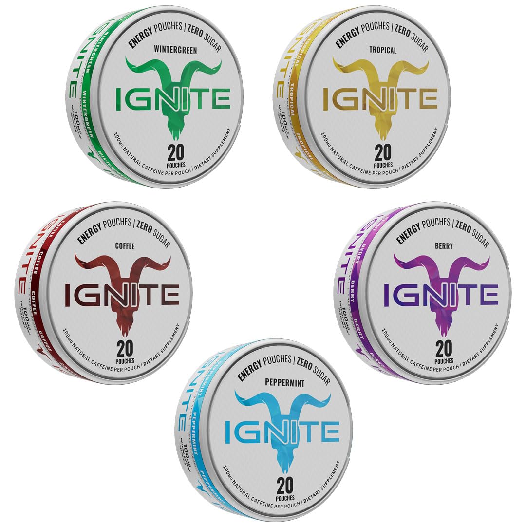 Ignite bolsita detalle textura para una liberación rápida de cafeína