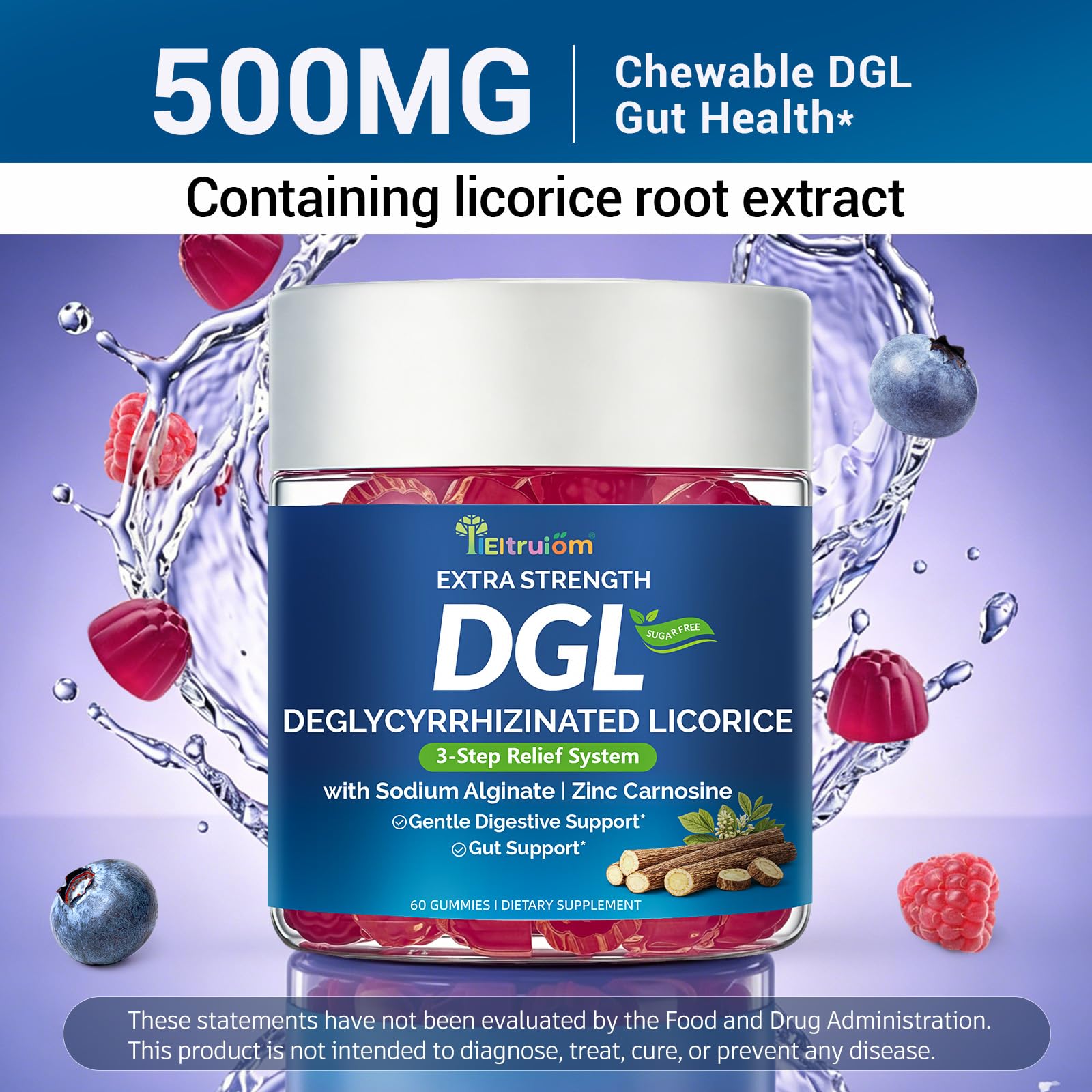 IIEltruiom ingredientes clave: DGL, zinc carnosina y aloe vera juntos