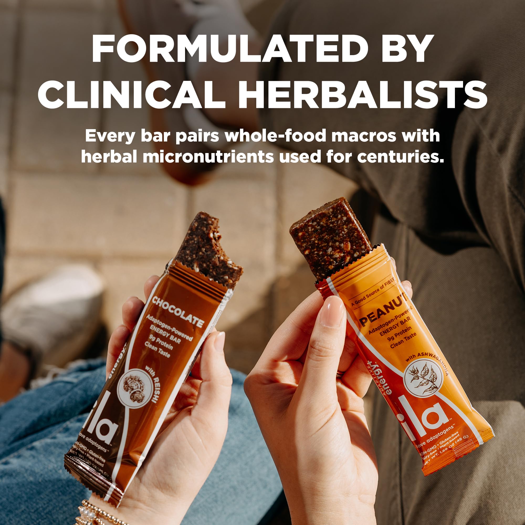 ILA etiqueta nutricional de la barra Peanut mostrando 9 g proteína y listas claras