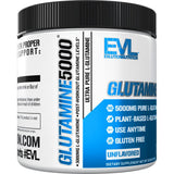 Evlution Pure Vegan L-Glutamine polvo 5 g sin sabor — recuperación post-entreno y salud digestiva