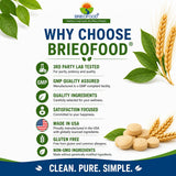 Brieofood Levadura de Cerveza 1000 mg — 240 tabletas (120 porciones), sin alérgenos y control de calidad externo