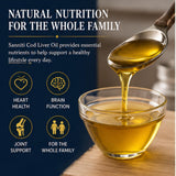 Sanniti Aceite de Hígado de Bacalao sin Sabor 250 ml – 1081 mg Omega‑3 y Vitaminas A D E