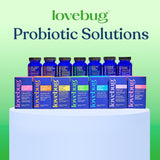 LOVEBUG Probiótico Immune Support 40B UFC, 6 cepas + Vitamina C y Zinc, 30 cápsulas veganas