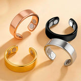 IENRGJ anillos magnéticos ajustables acero inoxidable 3 piezas — minimalistas, duraderos