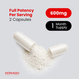 DORADO NUTRITION Fadogia Agrestis 1000 mg — 60 cápsulas veganas, fuerza y energía