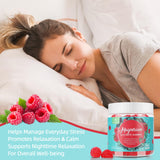 AFXMATE gominolas Magnesio Glicinato y Malato 90 unidades sin azúcar — relajación y sueño reparador con L‑Theanine y Ashwagandha