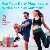 AFXMATE gominolas Magnesio Glicinato y Malato 90 unidades sin azúcar — relajación y sueño reparador con L‑Theanine y Ashwagandha