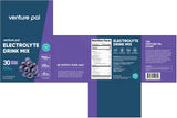 Venture Pal sobres de electrolitos High Sodium — 30 sticks sin azúcar, alta reposición de sodio y potasio