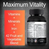 Iman Vitamins cápsula en mano para comparar tamaño y facilidad