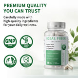 iMATCHME primer plano de ingredientes como psyllium y slippery elm