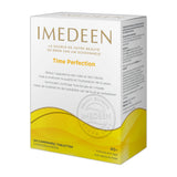 Imedeen Time Perfection vista frontal de envase con beneficios visibles