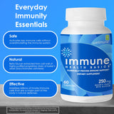Immune Health Basics cápsula abierta con contenido visible que ilustra biodisponibilidad mejorada