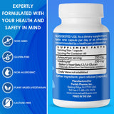 Immune Health Basics etiqueta nutricional enfocada que destaca ingredientes y certificaciones