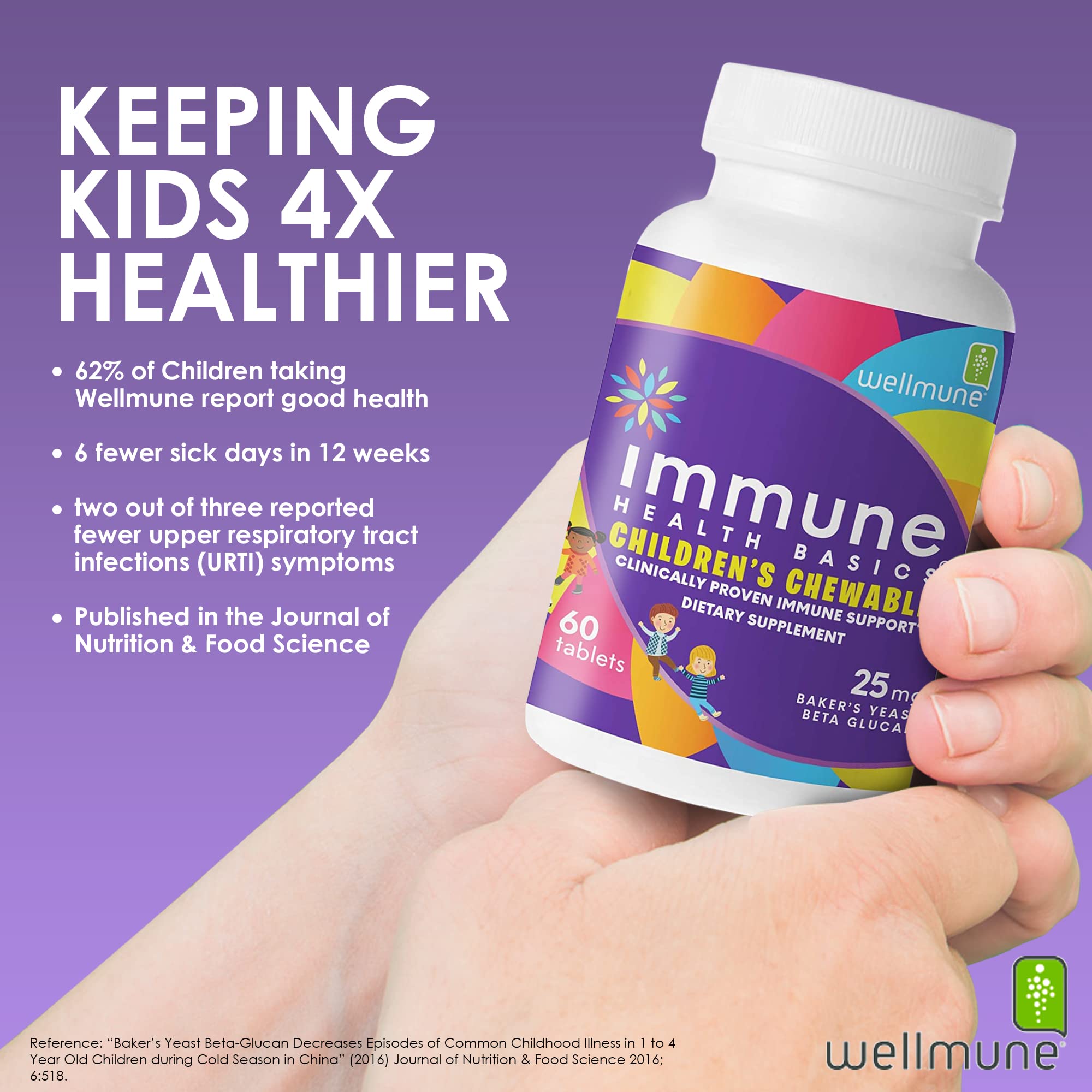 Immune Health Basics etiqueta con ingredientes resaltando pureza y seguridad