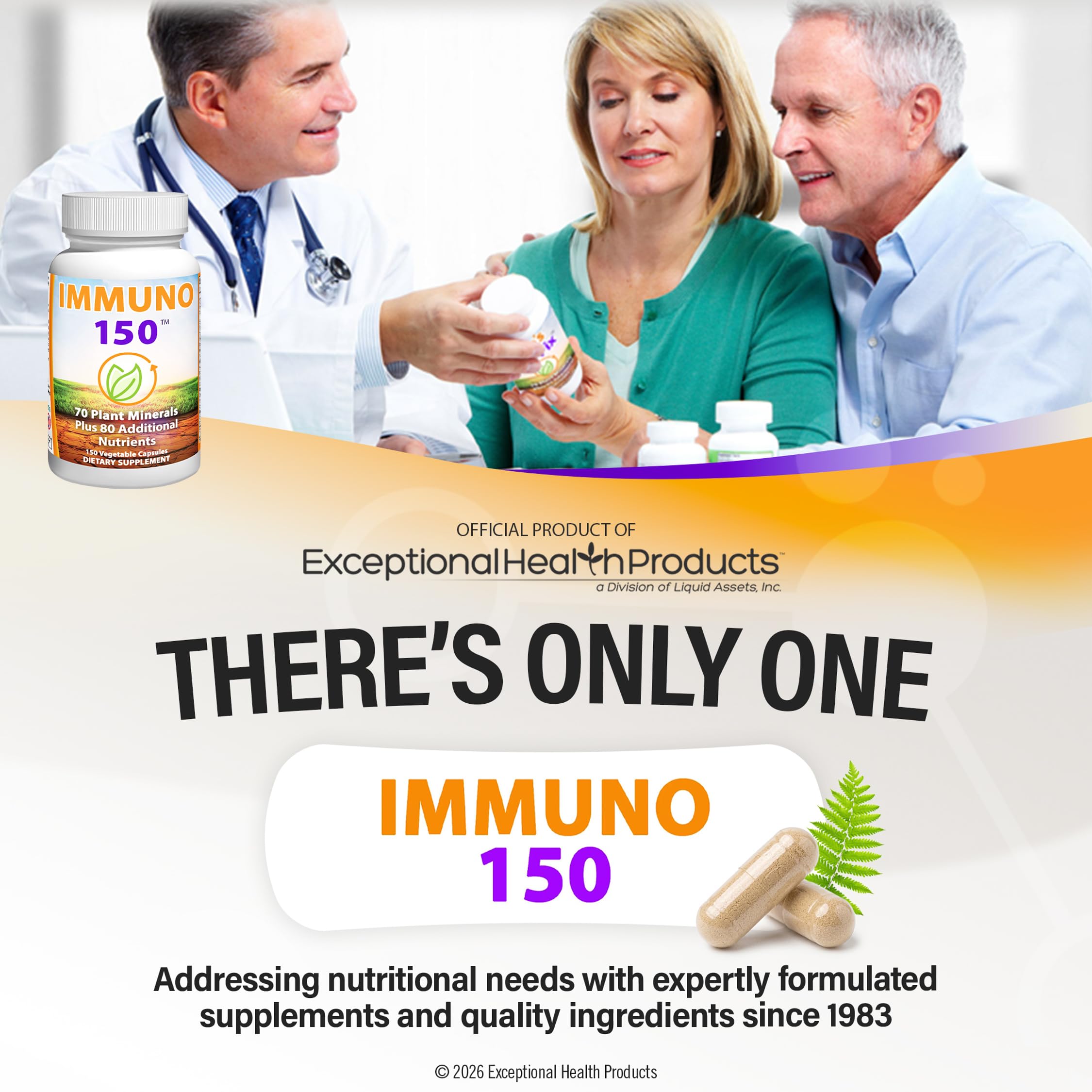 Immuno 150 familia tomando suplemento en mesa cotidiana