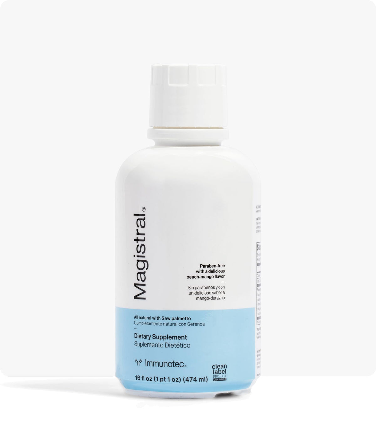 Immunotec Magistral frente del empaque mostrando presentación y beneficio prostático