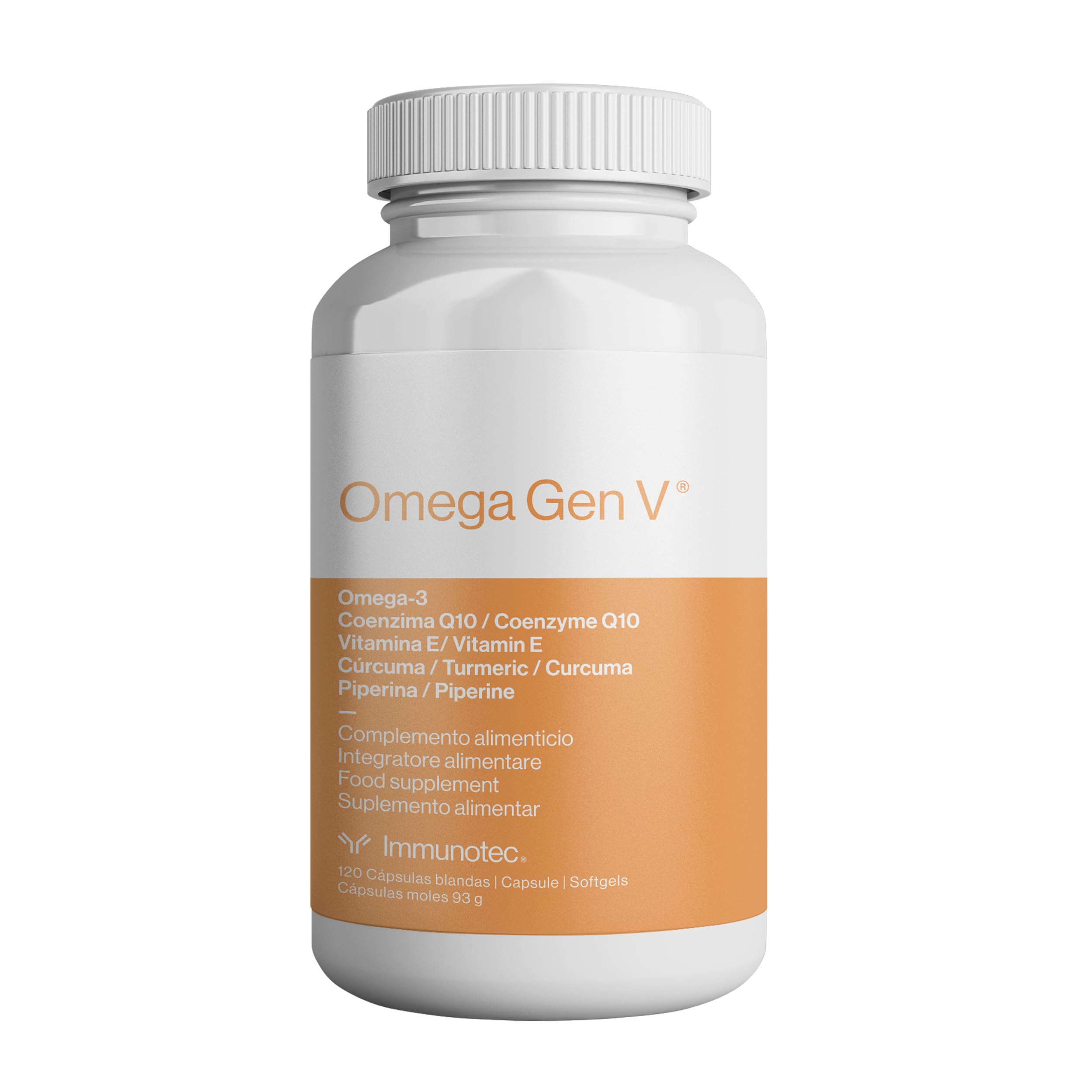 Immunotec bote frontal del producto con etiqueta clara y beneficios