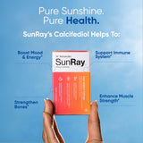 Immunotec Sunray cápsula en primer plano que destaca su forma fácil de tragar y conveniencia