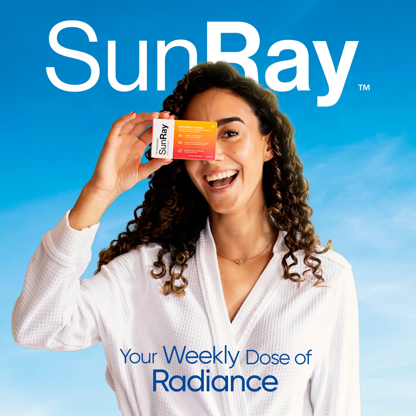 Immunotec Sunray enfoque en calcifediol resaltando alta biodisponibilidad y rapidez