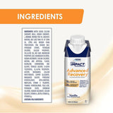 Impact Nestlé botella cerca para ver textura y color crema, facilita aceptación por sabor