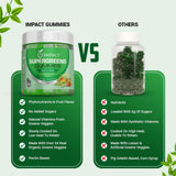 IMPACT etiqueta cercana mostrando ingredientes, transparencia y confianza