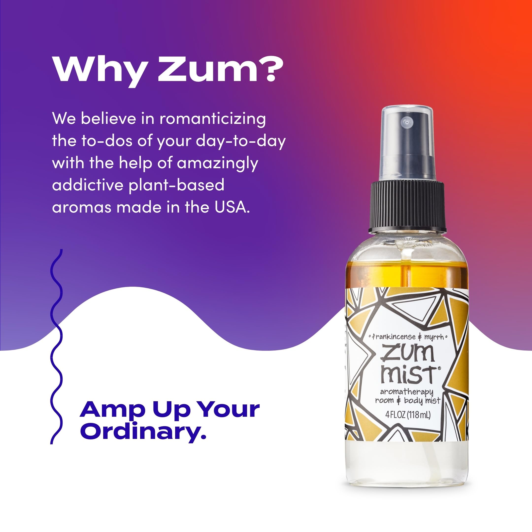 Indigo Wild Zum Mist etiqueta con lista de ingredientes naturales visibles