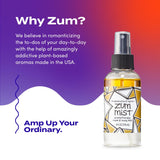Indigo Wild Zum Mist etiqueta con lista de ingredientes naturales visibles