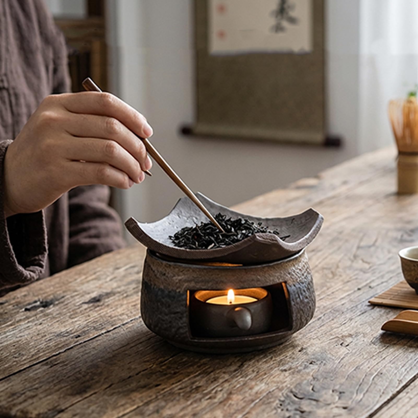 INEDRIMS calentador de tetera mantiene té tibio y aromático