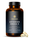 Inessa frasco frontal mostrando 60 cápsulas y alta concentración de omega‑3