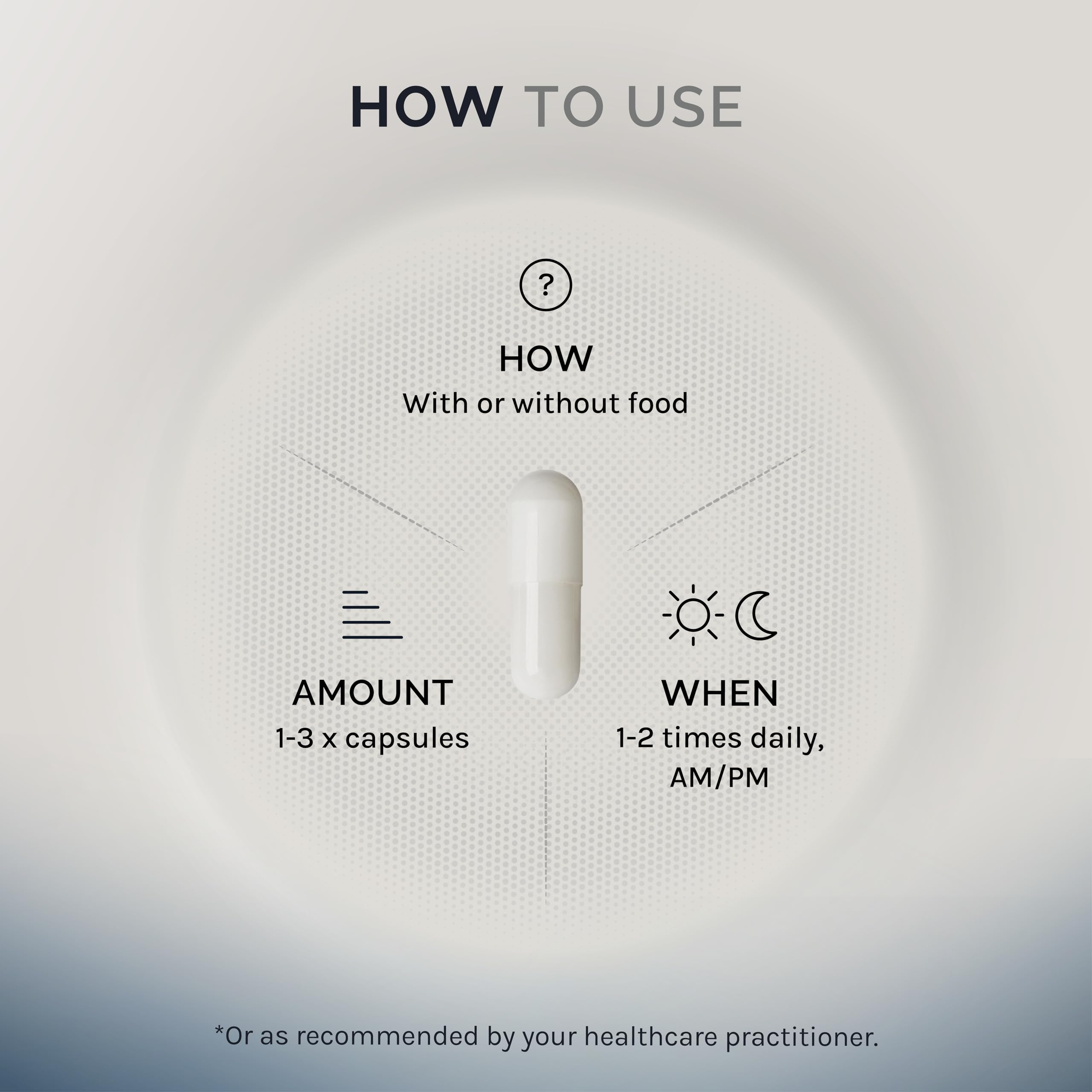 InfiniWell etiqueta con ingredientes, garantiza pureza y pruebas