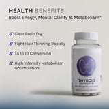 primer plano de una tableta InfiniWell Thyroid Support+ destacando su textura segura