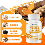 inGreens raíz de cúrcuma orgánica como ingrediente puro y natural