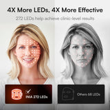 INIA GLOW primer plano de 272 LEDs, cobertura uniforme y potencia