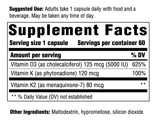 Innate Response etiqueta nutricional y lista de ingredientes visible