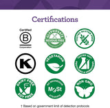 Innate Response etiqueta nutricional mostrando dosis y certificaciones