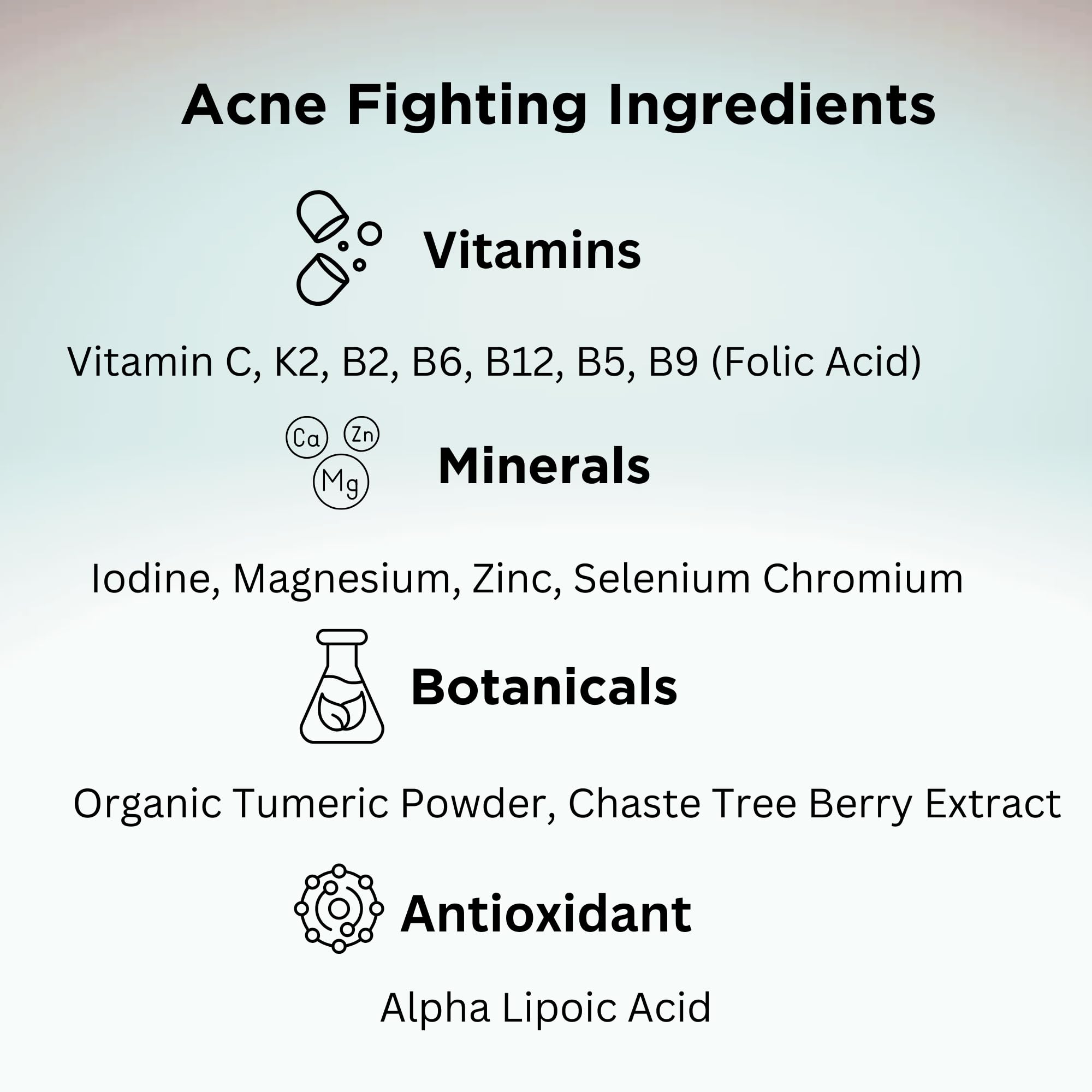 Innate Skin etiqueta detallada con ingredientes y beneficios visibles