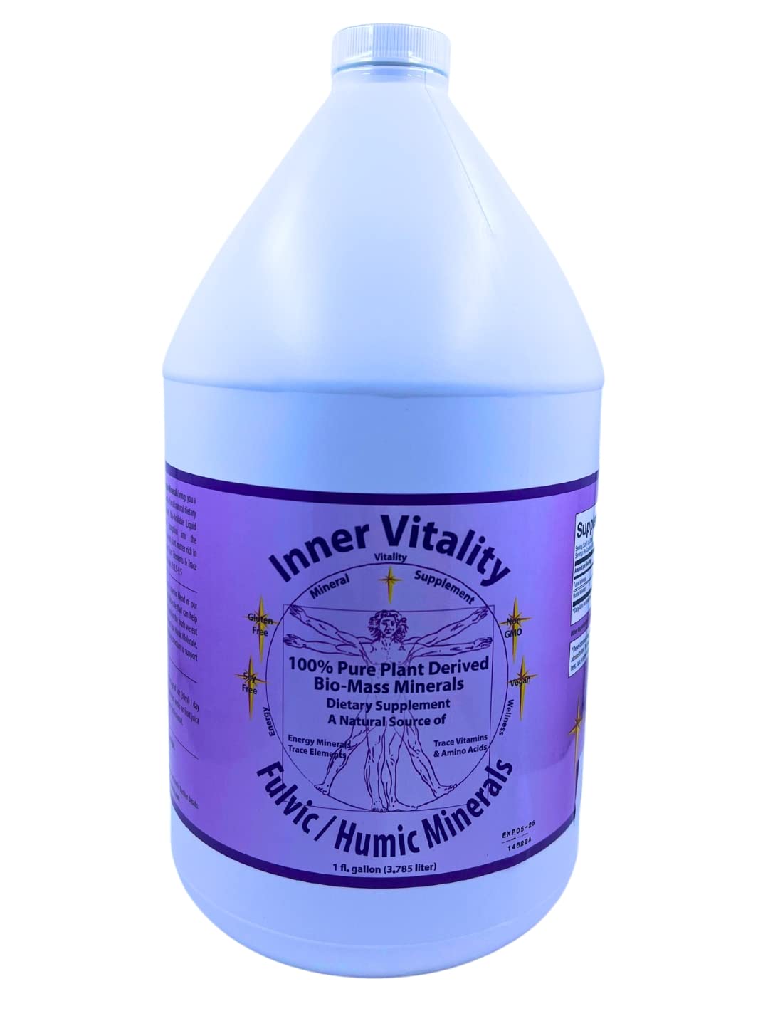 Inner Vitality frente de la botella 1 galón mostrando etiqueta y facilidad de uso