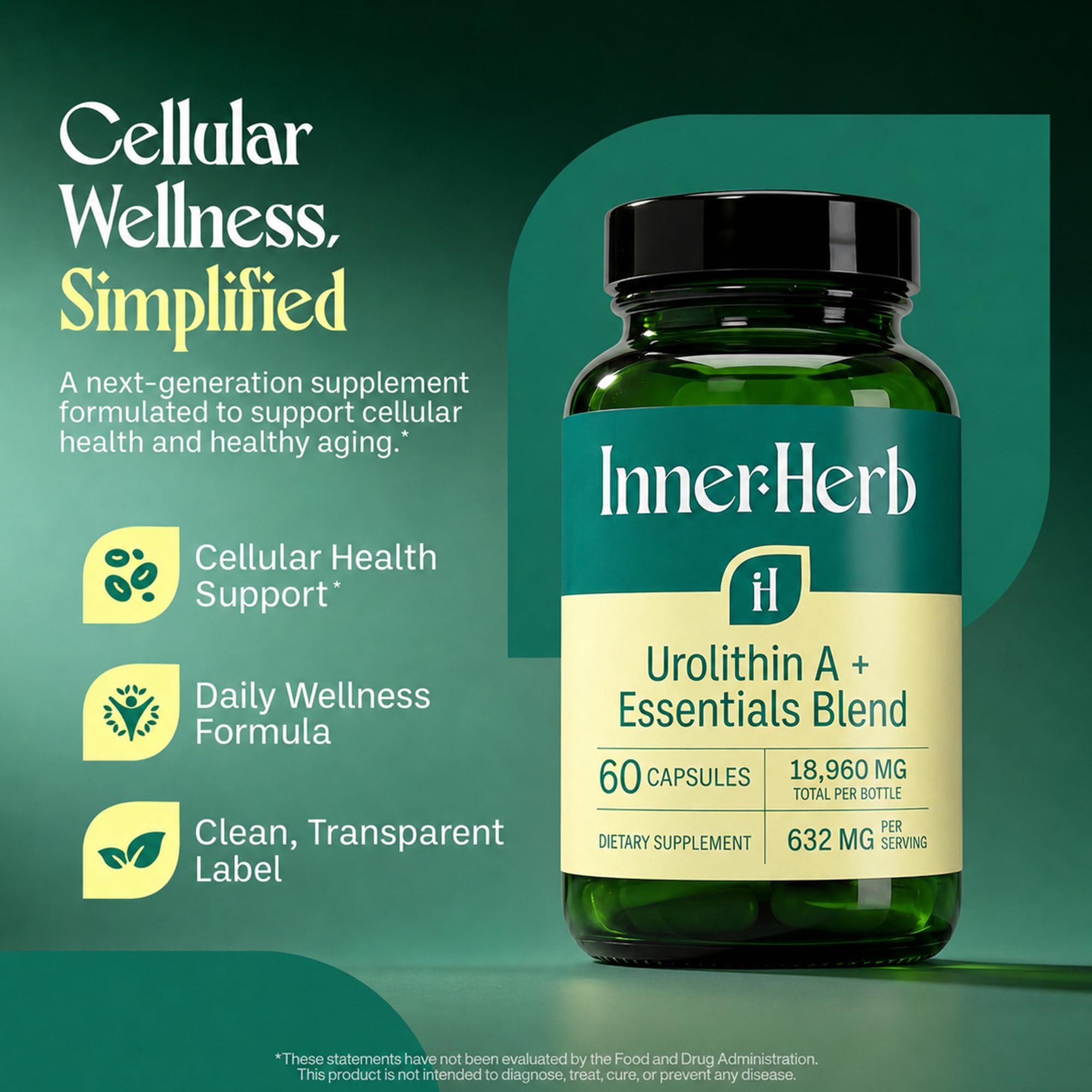 InnerHerb etiqueta con ingredientes clave y cantidades visibles