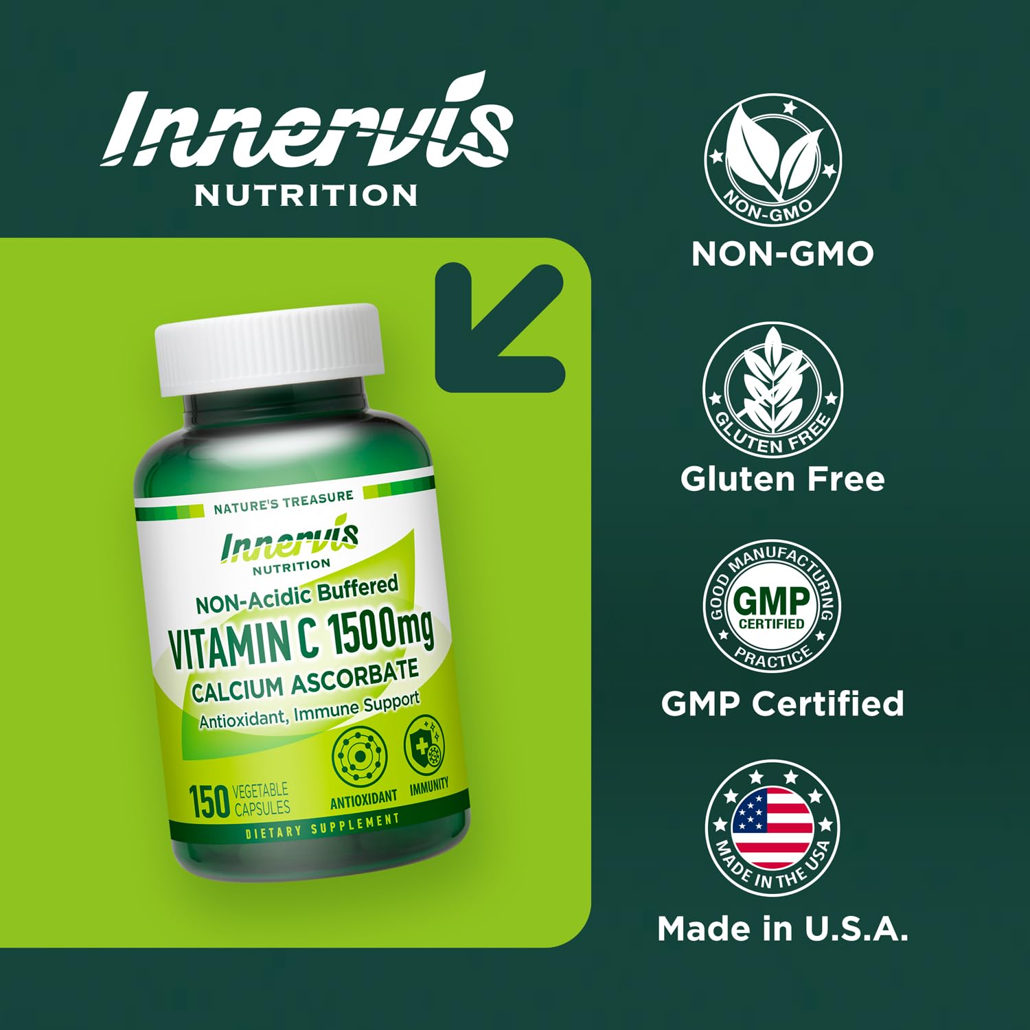 INNERVISNUTRITION cápsula junto a desayuno demostrando integración en rutina diaria