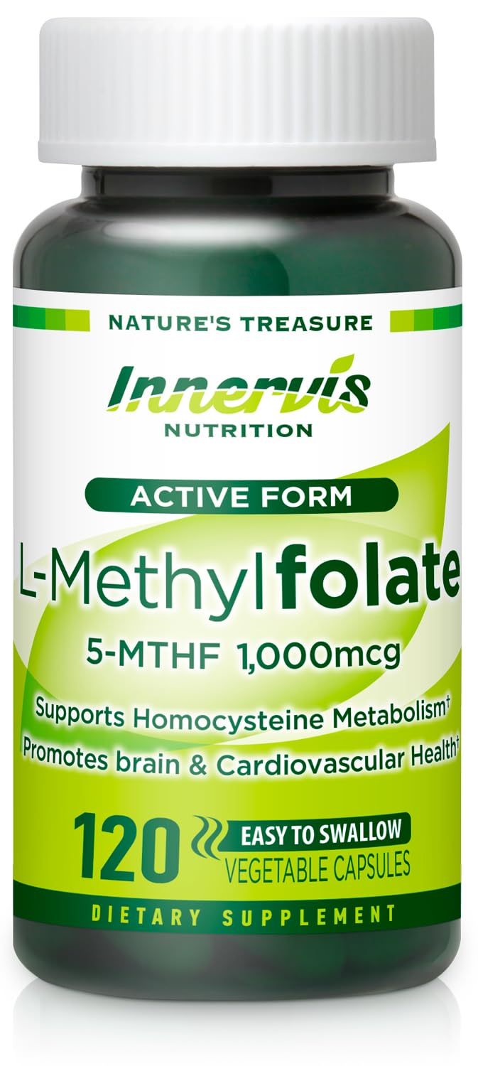 INNERVISNUTRITION botella frontal mostrando diseño y dosis, beneficio claridad informativa