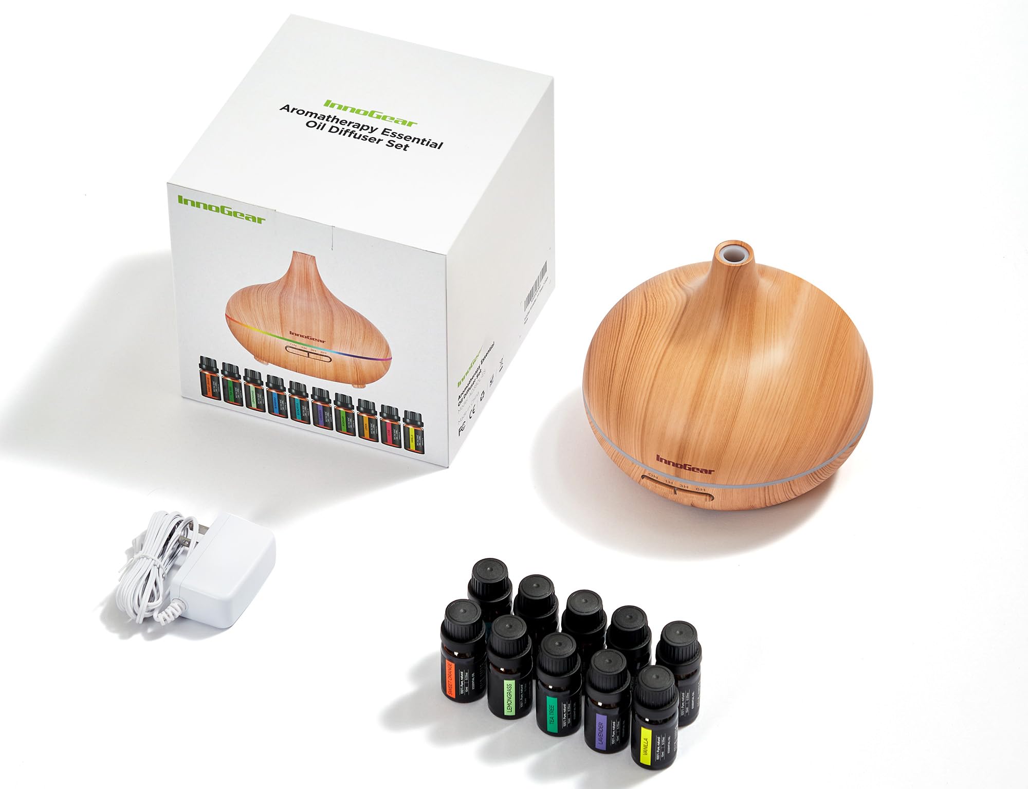 InnoGear set de diez aceites esenciales, variedad lista para aromaterapia