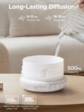 InnoGear control remoto en mano para ajustar niebla y temporizador cómodamente